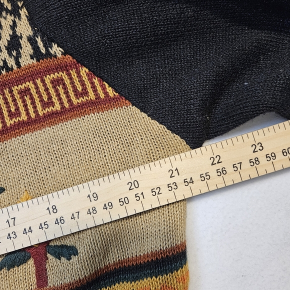 Vintage Cardigan Floral Embroidered Long Sleeve Sweater Size Large Art t… - Picture 6 of 13